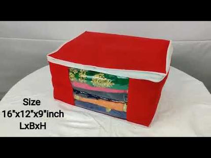 Pack of 12 Pieces Multi Saree Packing Non woven 100 Gsm Bag