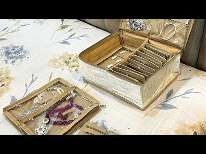 Royale Jewelry Organizer Pouch – 18 Compartments (Code: J046)