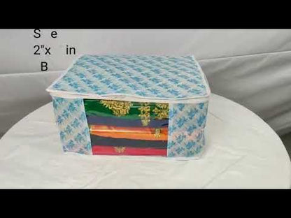 Pack of 12 Pieces Multi Saree Packing Non woven 100 Gsm Bag