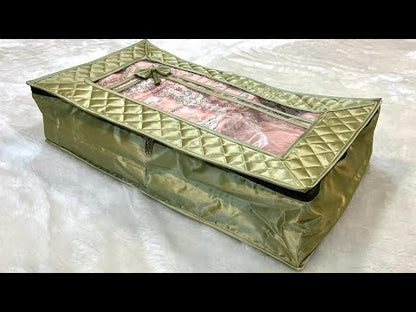 Premium Satin Lehenga Cover Bag – Code: G038 | 24 x 13.5 x 6 inch ( 2 Pieces )