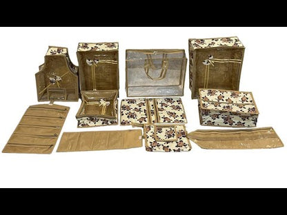 11 pcs Printed Dulhan Marriage Set -Cream (Code: G021)
