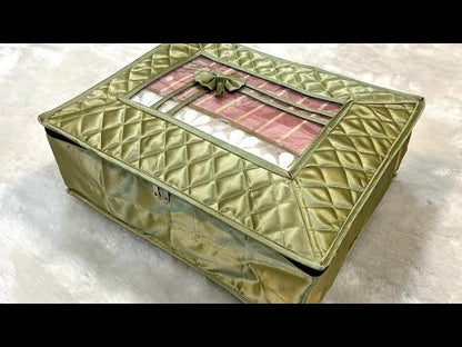 Premium Satin Saree Cover – 6 Inch Height | Fits 6–7 Sarees | Elegant Look